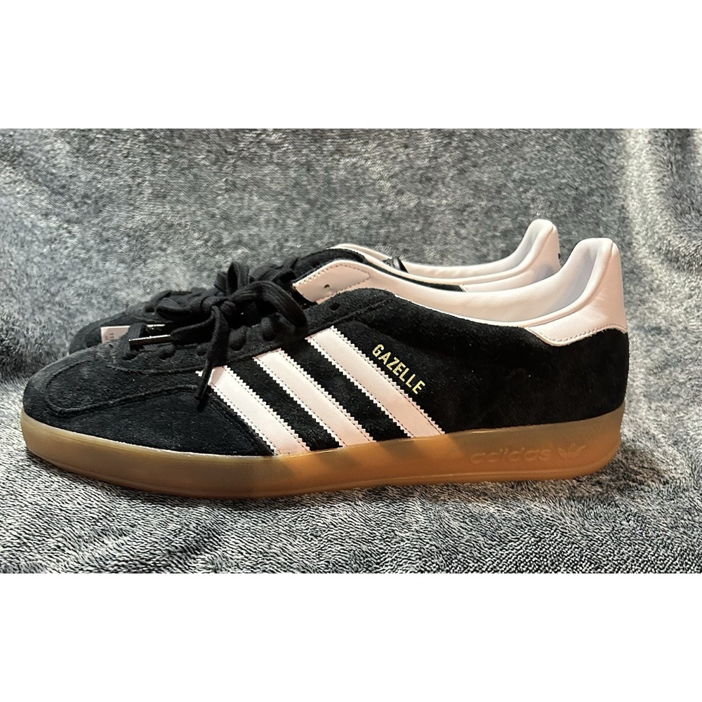 adidas Gazelle Indoor Black White Gum Size 11.5 Men's Soccer Casual Shoes